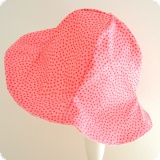 Bio-Wendehut 'Caro Bamibini' - Two-sided eco pink mit Blumen
