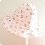Bio-Wendehut 'Caro Bamibini' - Two-sided eco pink mit Blumen