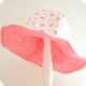 Bio-Wendehut 'Caro Bamibini' - Two-sided eco pink mit Blumen